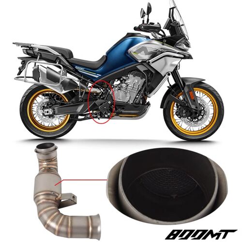 适用春风800MT/MTX/NK钛合金前段DUKE79J0排气管KTM890ADV去鼓中