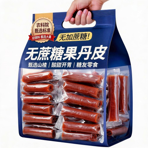 农科院丨山楂卷果丹皮条0加蔗糖