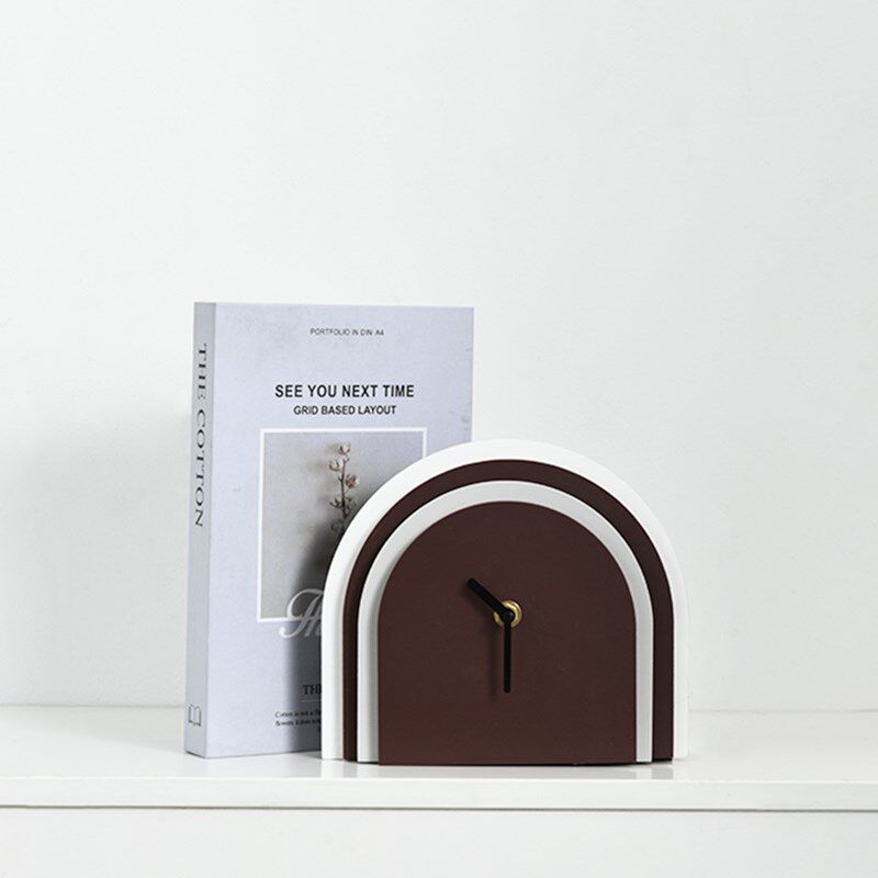 创意现代桌面艺术钟表摆件客厅家用台式座钟静音学生床头台面时钟,家居饰品,装饰摆件,淘宝优惠券,粉丝福利购,淘宝优惠卷