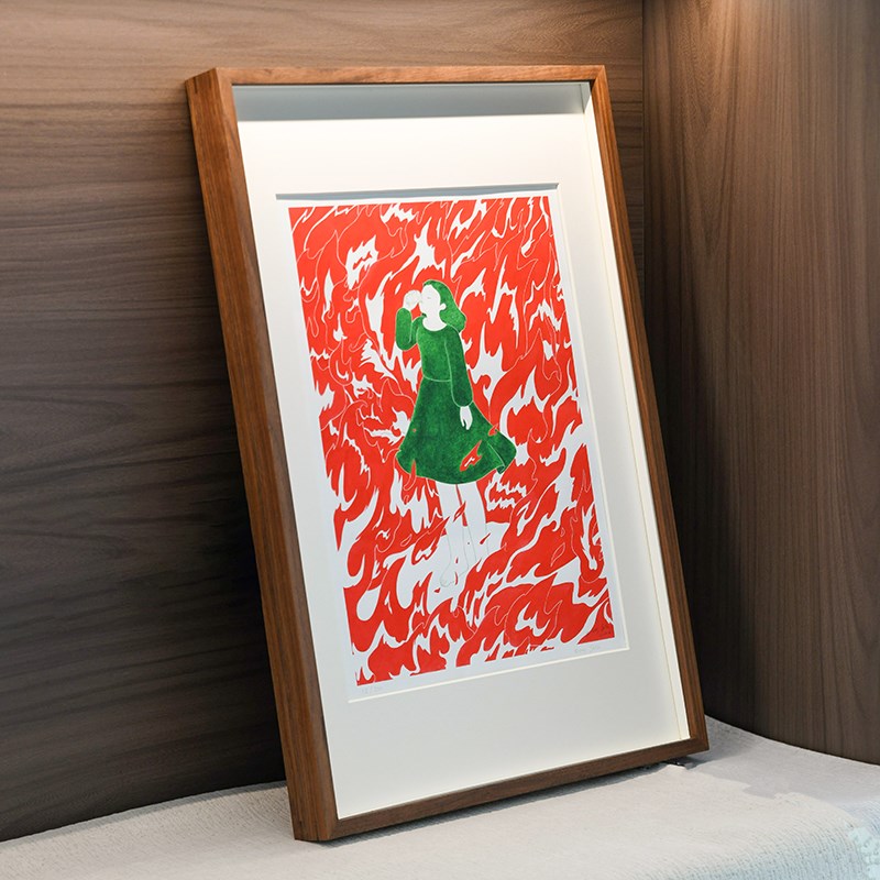中空相框定制立体展示画框a3打印照片做成框空框装裱加厚实木挂墙