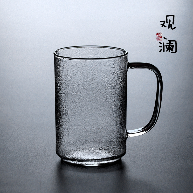 大容量家用玻璃杯子耐热牛奶杯男女办公室随手杯带把泡茶杯喝水杯,餐饮具,玻璃杯,淘宝优惠券,粉丝福利购,淘宝优惠卷
