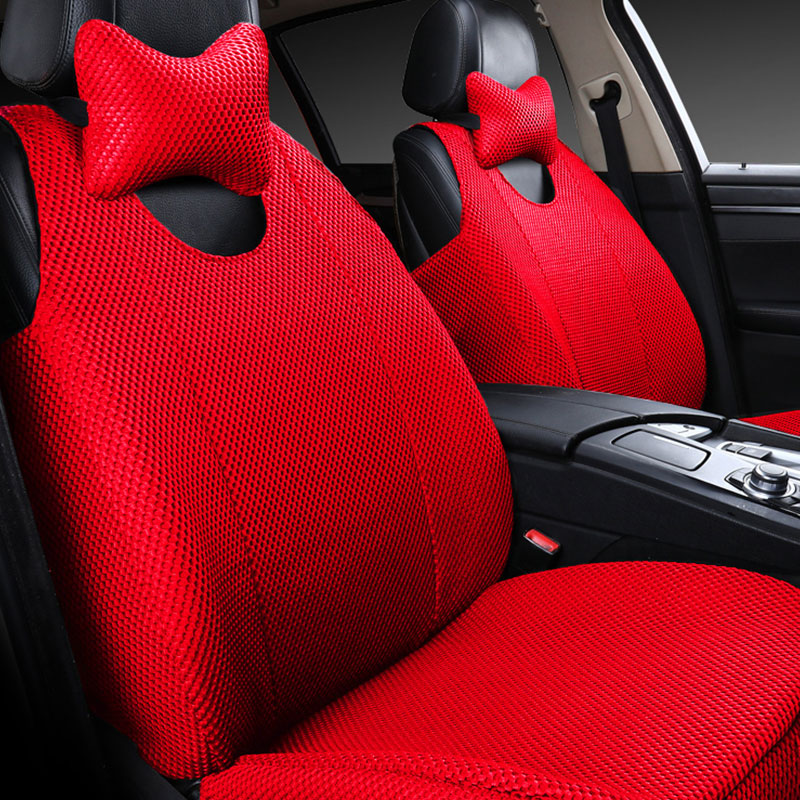 汽车坐垫马甲坎肩式背心座套四季通用座垫朗逸速腾专用座椅套冰丝