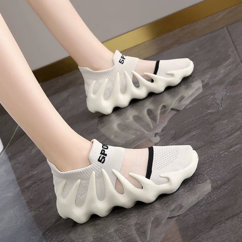 夏季女鞋透气室内健身鞋火山椰子鞋女一脚蹬八爪鱼老爹瑜伽袜子鞋,女鞋,健步鞋,淘宝优惠券,粉丝福利购,淘宝优惠卷