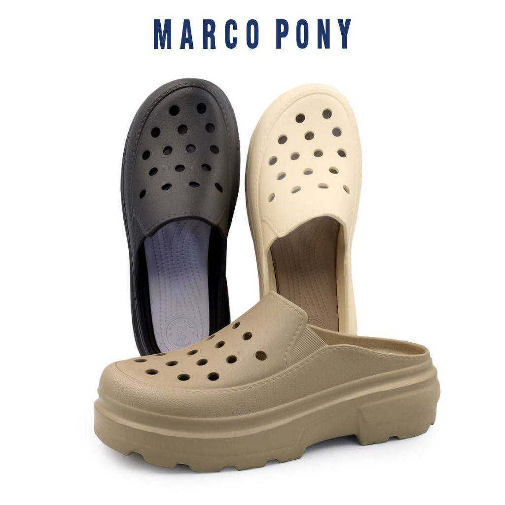 泰国进口EVA厚底女款洞洞鞋踩屎感舒适外穿居家透气拖鞋MH9020