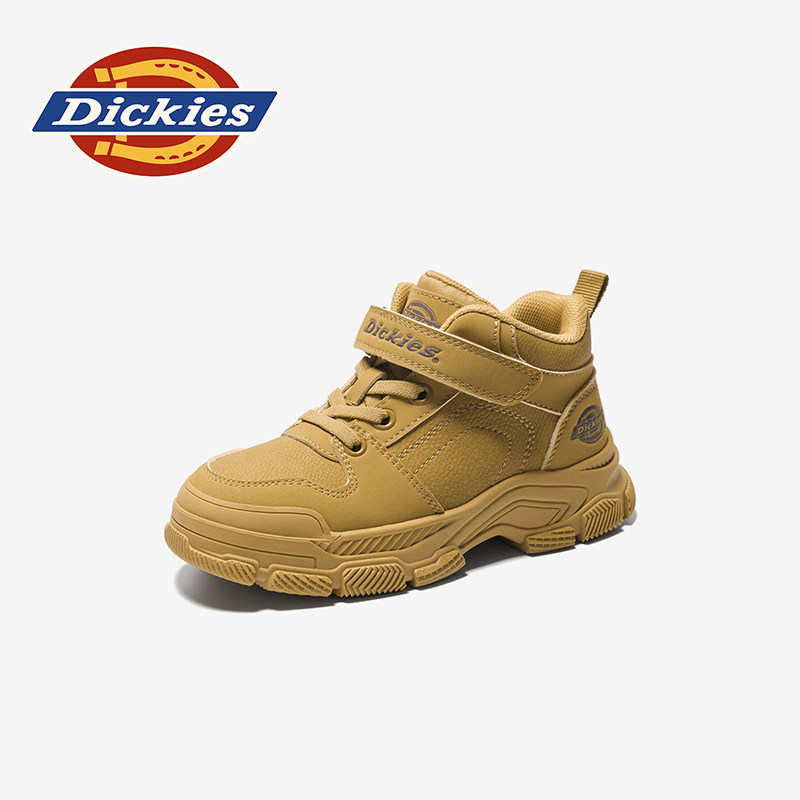 dickies童鞋2026新款夏季儿童马丁靴男女童短靴中大童靴子大黄靴