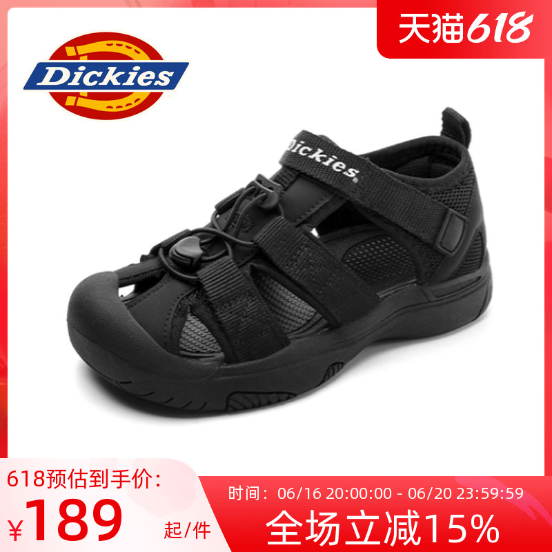 dickies童鞋男童2025新款夏季儿童包头运动凉鞋女童中大童沙滩鞋