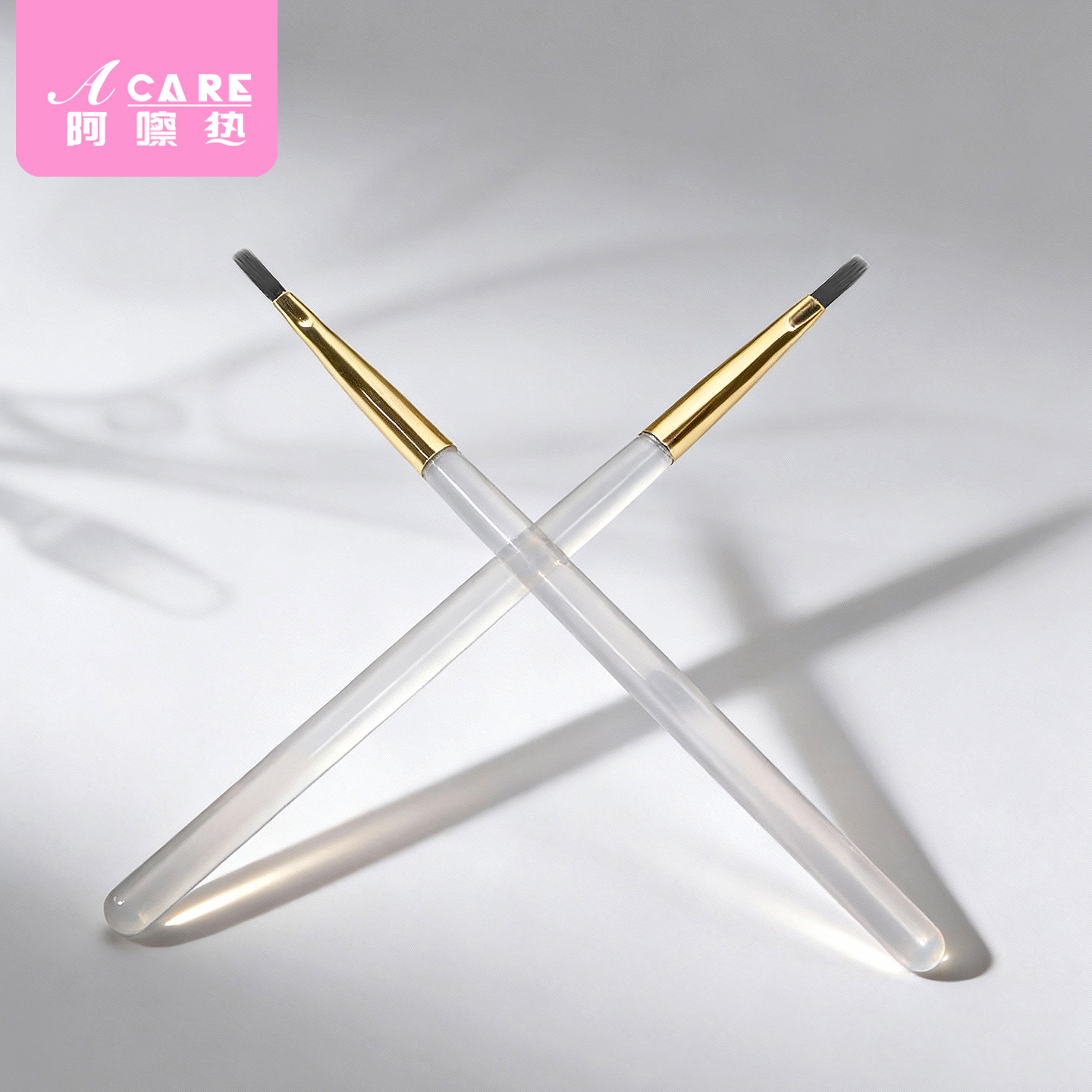 美甲笔刷/加长A1vq001-加长格纹美甲笔多功能彩绘扫扫笔刷新手用