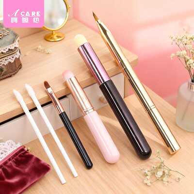 唇刷D1p701-圆头口红笔刷少女唇部晕染刷唇部化妆刷初学美妆