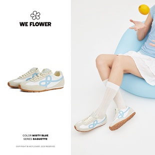 We Flower法棍德训鞋女2025夏季新款休闲透气百搭阿甘鞋男女同款