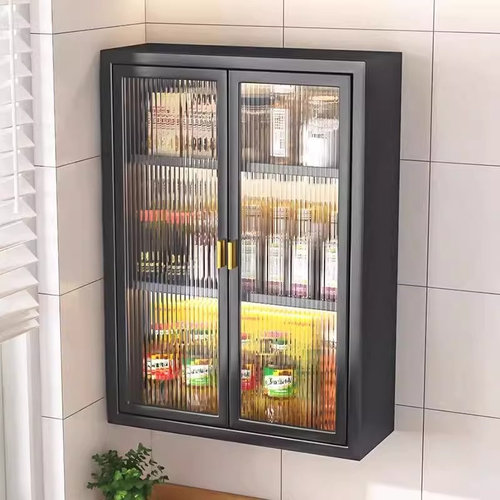 厨房防尘壁挂置物柜防油烟