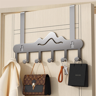 门后挂钩挂衣架卧室门上免打孔挂衣钩门背式收纳置物衣服挂包挂架