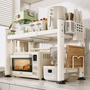 可伸缩微波炉置物架厨房台面烤箱支架家用多功能电器多层收纳架子