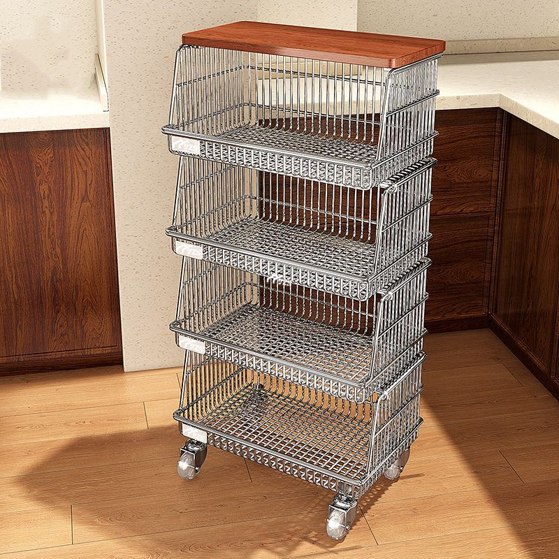 厨房多功能置物架分层放水果蔬菜篮子落地式移动零食收纳夹缝推车,收纳整理,整理架/置物架/收纳架,淘宝优惠券,粉丝福利购,淘宝优惠卷