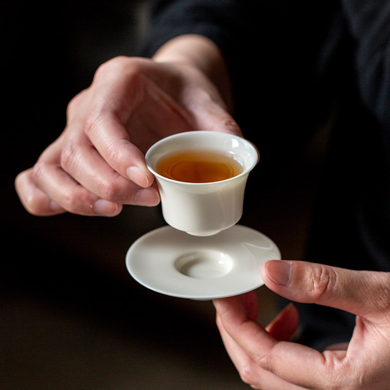 仿宋杏白釉手工杯垫家用功夫茶具茶托茶杯垫茶杯杯托套杯茶道配件,餐饮具,茶托,淘宝优惠券,粉丝福利购,淘宝优惠卷