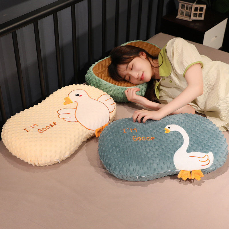 面包抱枕靠垫床上猫肚皮单人枕头宿舍女生睡觉记忆棉午睡枕午休枕