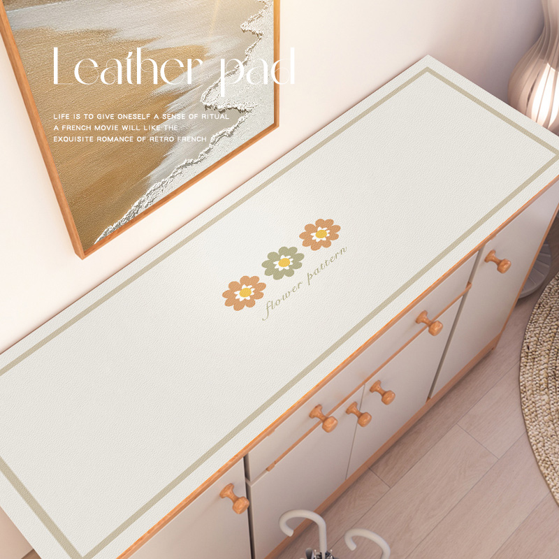 鞋柜台面桌垫盖布茶几桌面保护桌布餐边柜玄关柜电视柜防水桌面垫