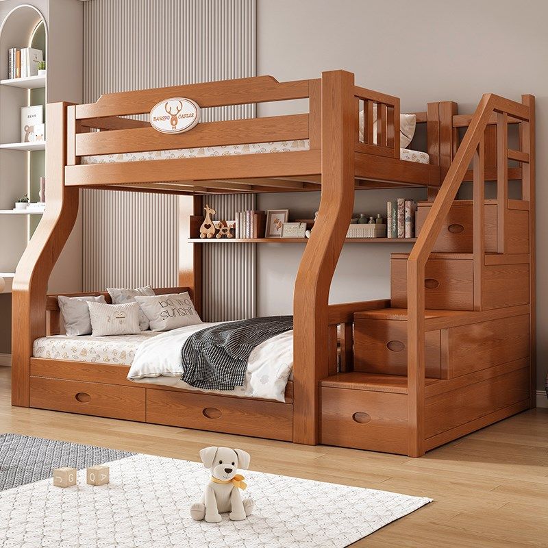 实木上下床双层床多功能高低床子母床大人两层上下铺木床儿童床,住宅家具,高低/子母床,淘宝优惠券,粉丝福利购,淘宝优惠卷