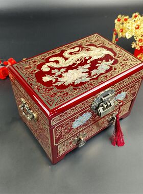 非物质文化遗产 如锦平遥推光漆器 螺钿 婚庆礼品 陪嫁首饰盒礼盒