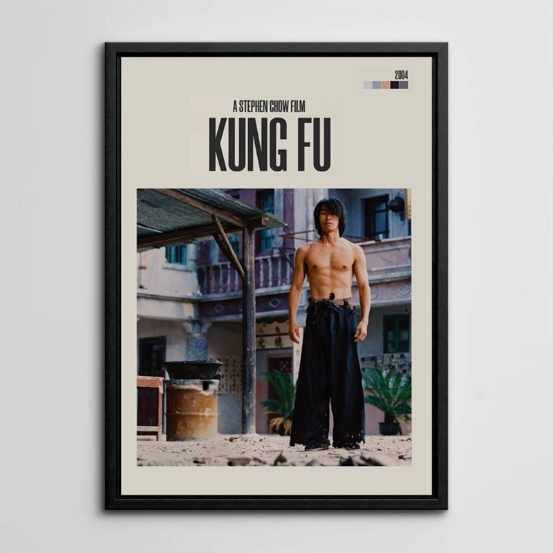 装饰画挂画墙壁画复古怀旧经典电影海报香港电影周星驰功夫港片