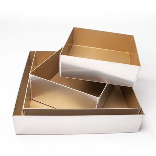 金色不沾正方形金盘28x28蛋糕卷月饼烘焙模具直角加高古早烤盘