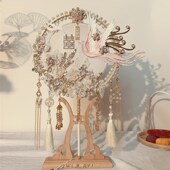 团扇新娘结婚秀禾婚礼中式 喜扇扇子高级感却扇婚扇diy材料包成品