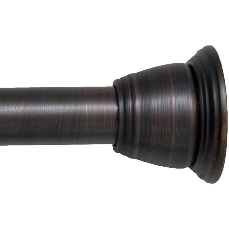 欧式特惠复古华贵仿黑铜不钻孔安装简便实用型免打钉伸缩浴帘杆