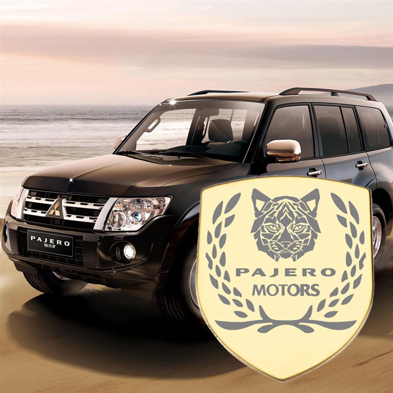 帕杰罗v97V93v73山猫纵队装饰车贴车身排量标机盖劲畅金属贴创意