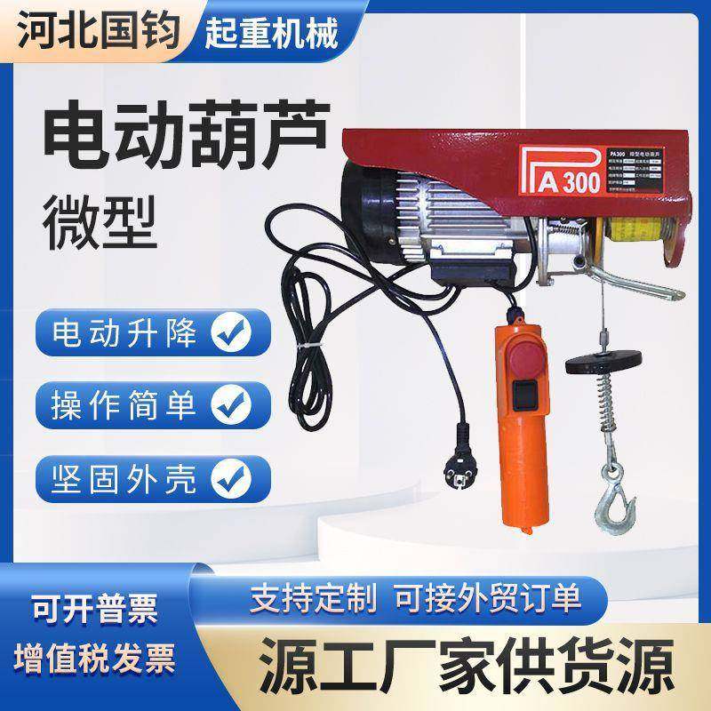 微型电动葫芦家用室内小吊机220V小型提升机PA1000钢丝绳起重葫芦,搬运/仓储/物流设备,其他起重搬运设备,淘宝优惠券,粉丝福利购,淘宝优惠卷