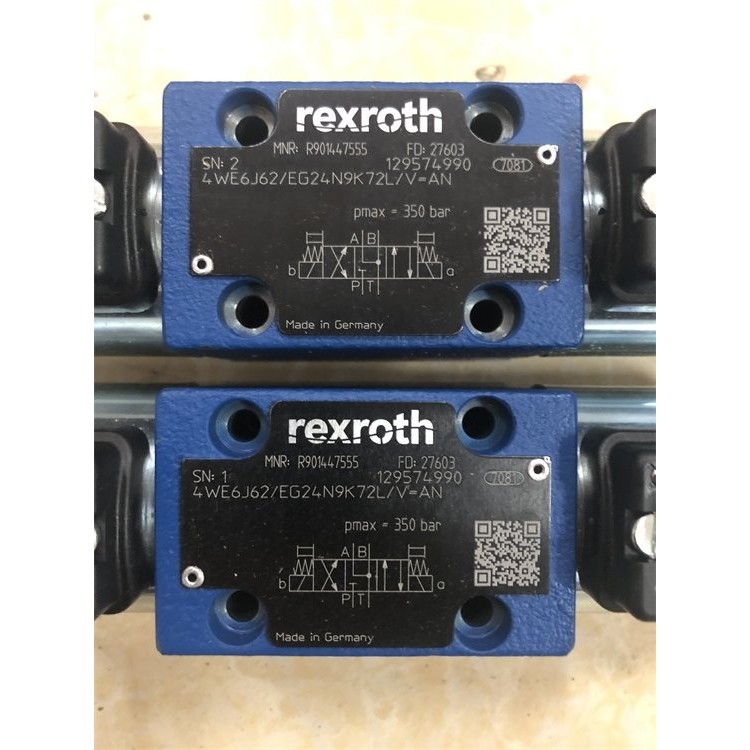 力士乐REXROTH电磁阀R901447555 4WE6J62/EG24N9K72L/V=AN德国产