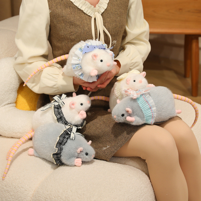 萌趣搞怪花枝鼠毛绒玩具公仔玩偶