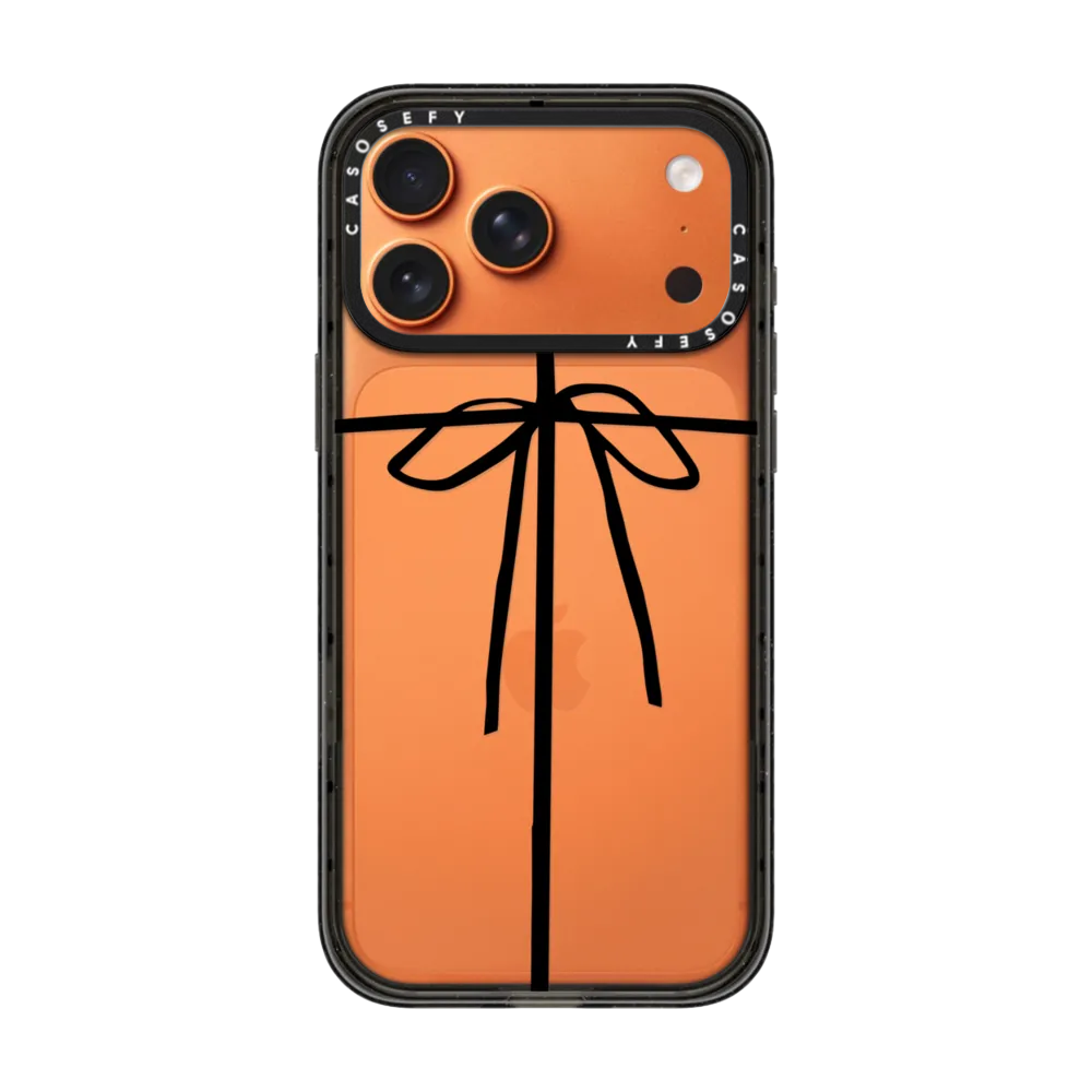 【PX＆FC】星宇橙甜蜜蔬果黑色蝴蝶结适用于iPhone17pr