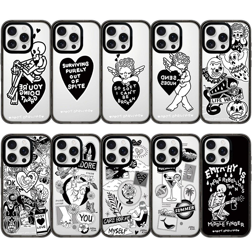 【PX＆FC】任嘉伦同款爱心天使男孩插画适用iPhone17/16ProMax手机壳14苹果15磁吸Magsafe防摔12保护华强北13