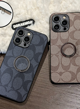 适用小米POCOF6PRO手机壳F6旋转支架F5Pro斜跨绳F5可装卡F4Gt挂绳F3复古F2Pro懒人F1小众f2时尚防摔保护套