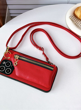 坎宁安适用vivo X300pro手机壳x200S零钱包x100新年红x80斜跨绳x70插卡x90pro喜庆x30马年x27零钱零钱包Ultra