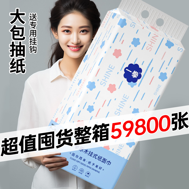 整箱大提悬挂式纸巾抽纸卫生纸抽