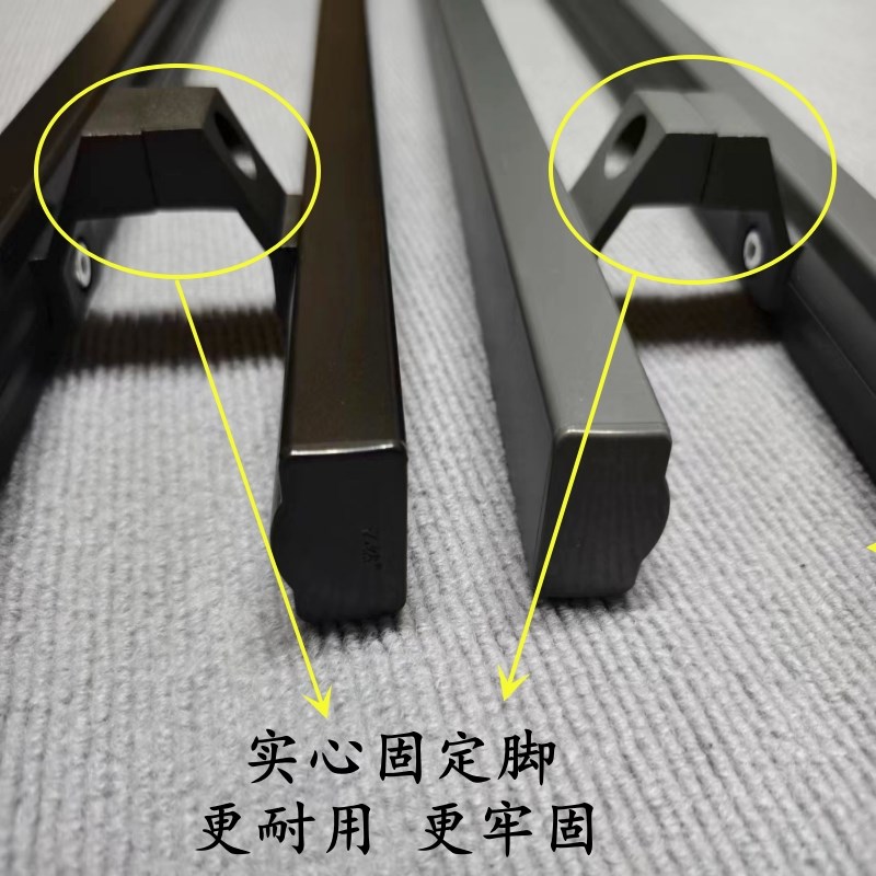加厚方管拉手肯德基m门铝合金把手防夹手玻璃门有框门推拉木门扶
