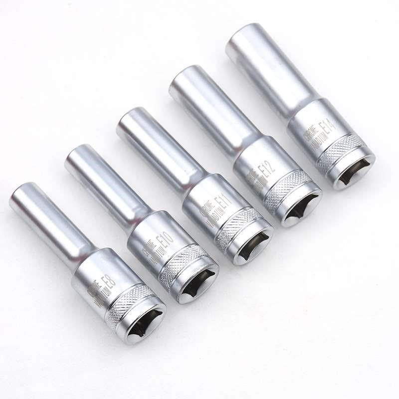 加长E型套d筒套装10件套大飞内梅花扳手花型套装1/2内花角花键套