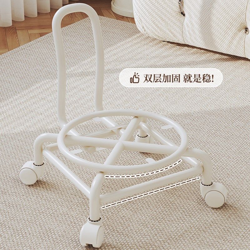 万向轮小凳子滑轮矮凳家用换鞋z凳带娃神器儿童带轮板凳美缝靠背,住宅家具,万向轮凳,淘宝优惠券,粉丝福利购,淘宝优惠卷