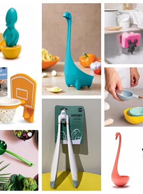 OTOTO苹果去核器大汤勺沙拉夹子柠檬器锅铲开瓶器厨撒热器海绵擦