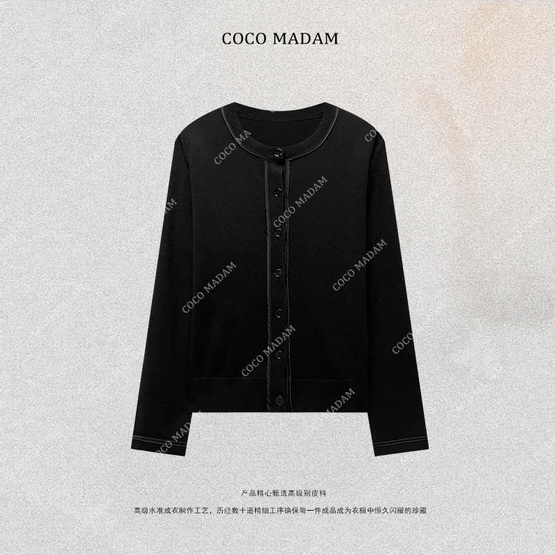 NIUNIU ·T-2118 针织毛针织衫圆领长袖毛衣开衫