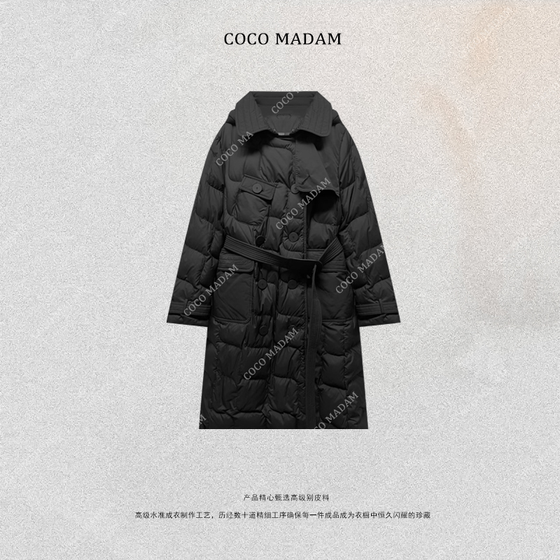 NIUNIU ·T-1953 中长款长袖女士女装连帽羽绒外套