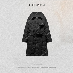 ·T 女士女装 1953 长袖 连帽羽绒外套 中长款 NIUNIU