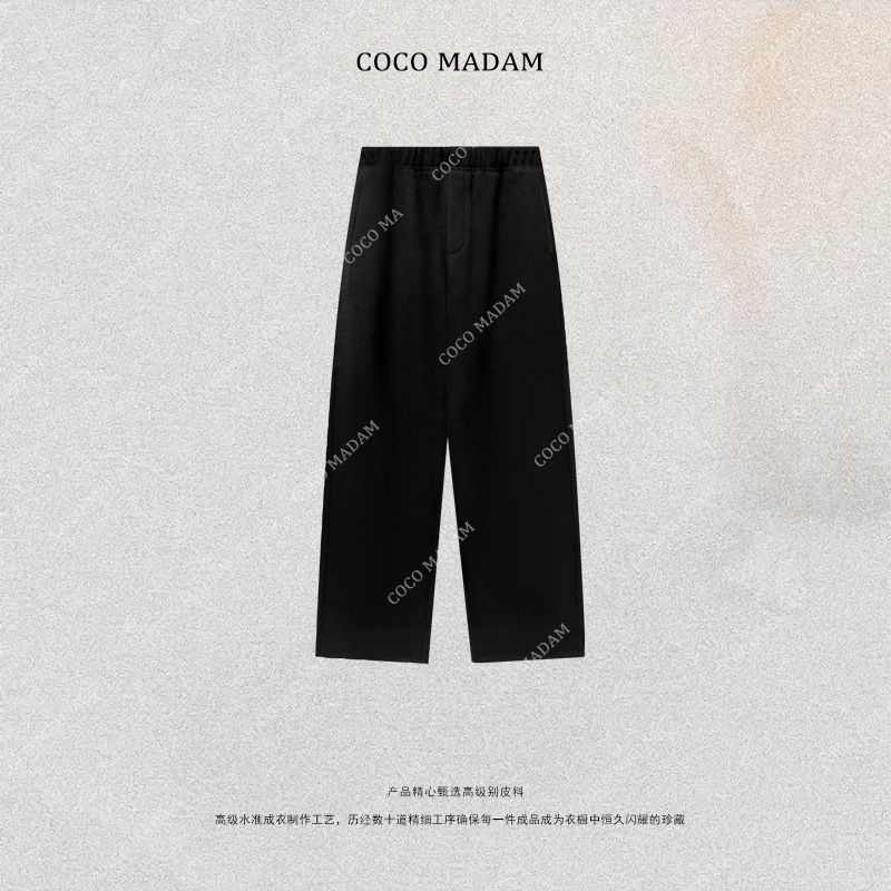 NIUNIU ·T-1895 老钱风加厚休闲裤西装卫裤秋冬松紧腰