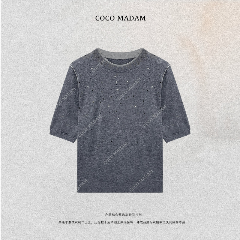 NIUNIU ·T-1432 套头款圆领毛针织衫女