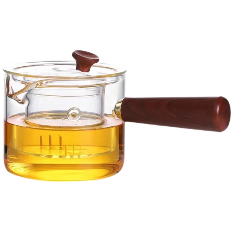 耐热玻璃防烫侧把壶 中式 黑茶小青柑泡茶M过滤花茶泡茶壶 泡茶器