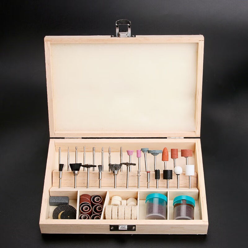 科优特电磨机配件套装雕刻打磨抛光小型磨M头磨针手工手持电磨角