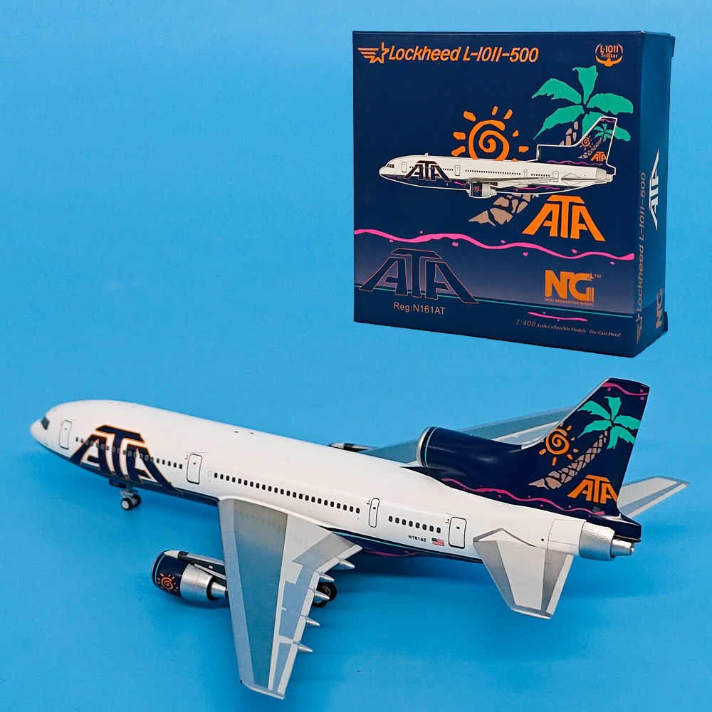 NG1:400ATA美国联美航空L-1011-500客机N161AT飞机模型合金收藏