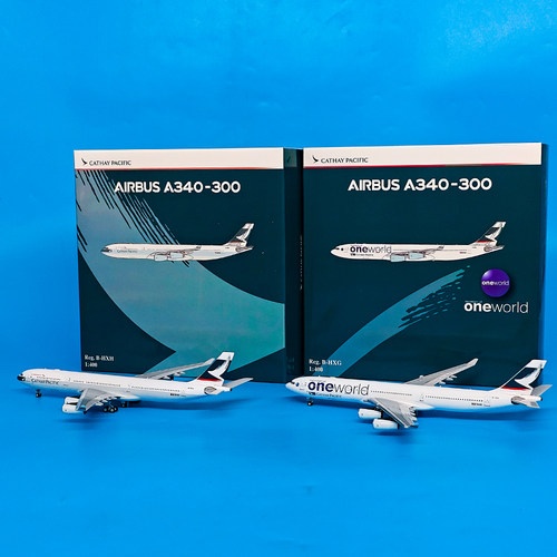 1:400空客A340-300国泰航空客机B-HXG/HXH飞机模型合金航模摆件NG