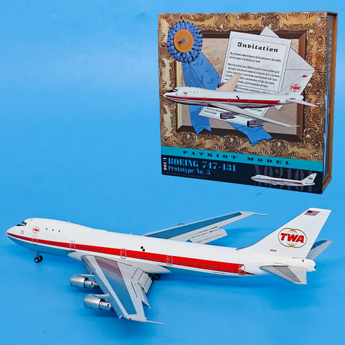 PT1:400环球航空TWA公司波音B747-131客机N93101仿真飞机模型模型