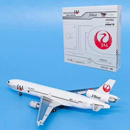 JC1:400日本航空MD-11客机JA8584合金飞机模型摆件收藏